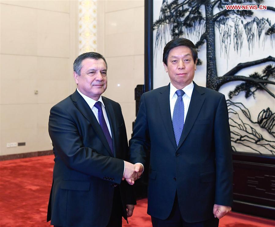 CHINA-BEIJING-LI ZHANSHU-UZBEKISTAN-PARLIAMENT-SPEAKER-TALKS (CN)