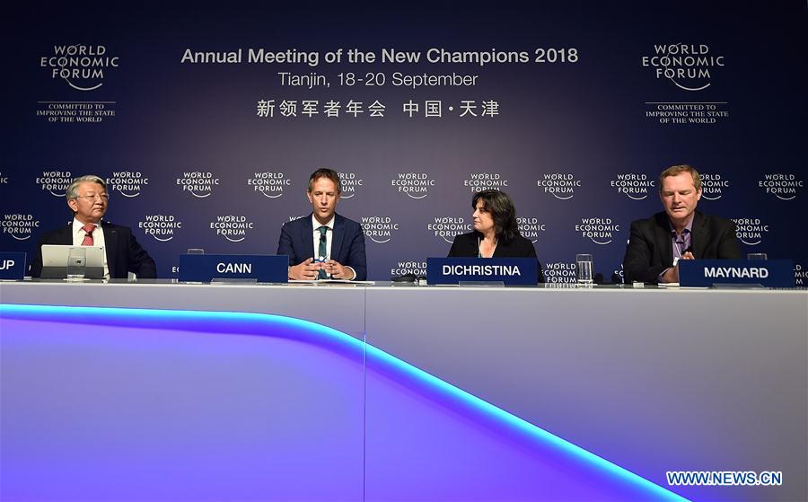 CHINA-TIANJIN-DAVOS-PRESS CONFERENCE (CN)