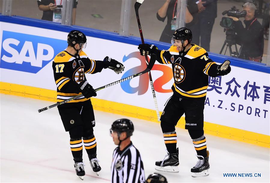 (SP)CHINA-BEIJING-ICE HOCKEY-NHL CHINA GAMES (CN)