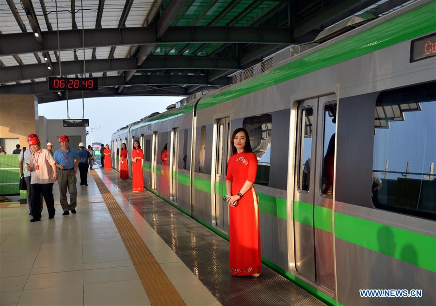VIETNAM-HANOI-URBAN RAILWAY-TRIAL OPERATION