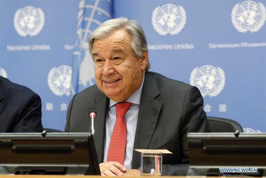UN-SECRETARY-GENERAL-ANTONIO GUTERRES-PRESS CONFERENCE