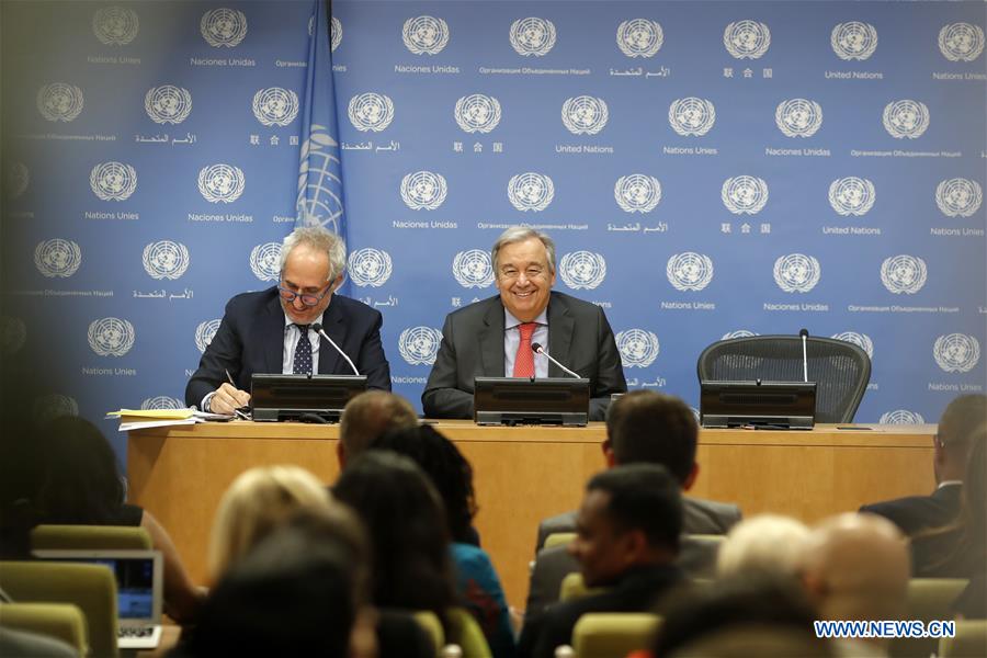UN-SECRETARY-GENERAL-ANTONIO GUTERRES-PRESS CONFERENCE
