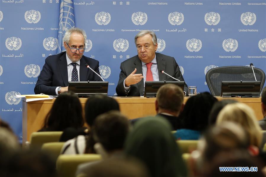 UN-SECRETARY-GENERAL-ANTONIO GUTERRES-PRESS CONFERENCE