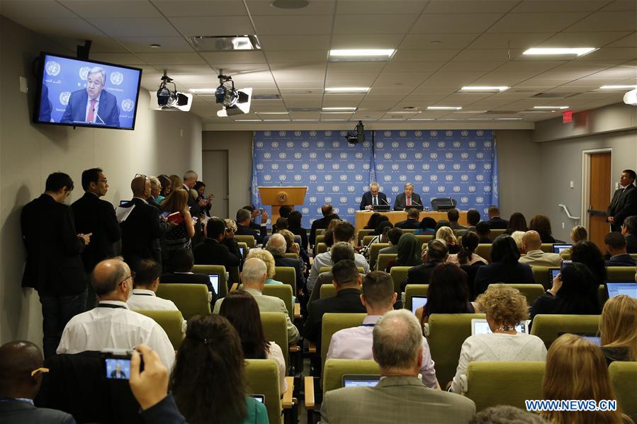 UN-SECRETARY-GENERAL-ANTONIO GUTERRES-PRESS CONFERENCE