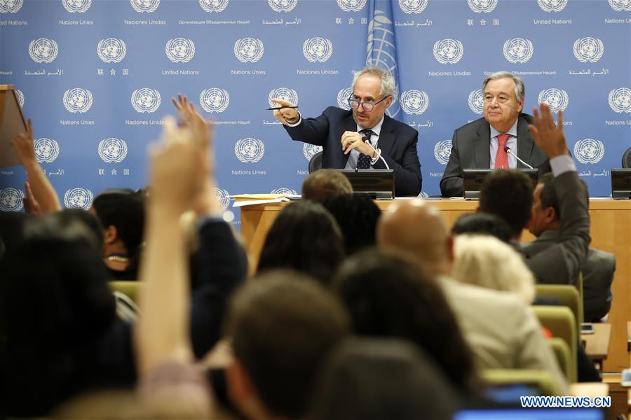 UN-SECRETARY-GENERAL-ANTONIO GUTERRES-PRESS CONFERENCE
