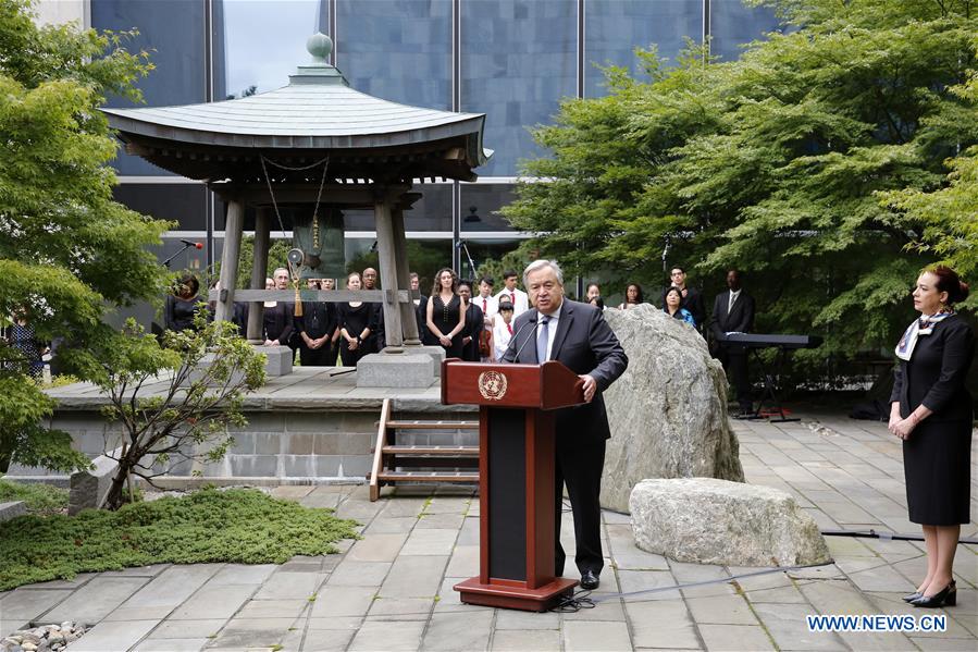 UN-INTERNATIONAL DAY OF PEACE-PEACE BELL CEREMONY