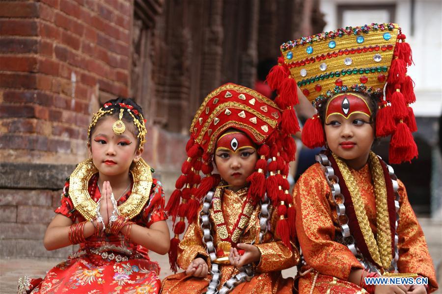 NEPAL-KATHMANDU-INDRAJATRA FESTIVAL-KUMARI PUJA