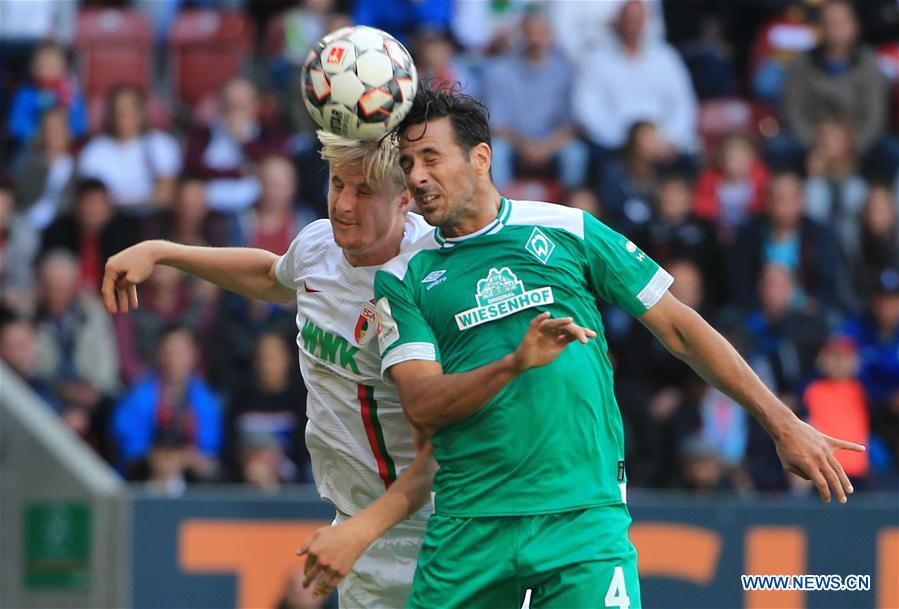 (SP)GERMANY-AUGSBURG-SOCCER-BUNDESLIGA-AUGSBURG VS BREMEN