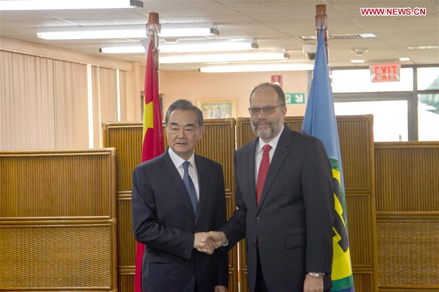 GUYANA-GEORGETOWN-WANG YI-CARICOM