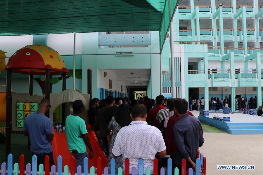 MALDIVES-HULHUMALE-PRESIDENTIAL ELECTION-VOTE