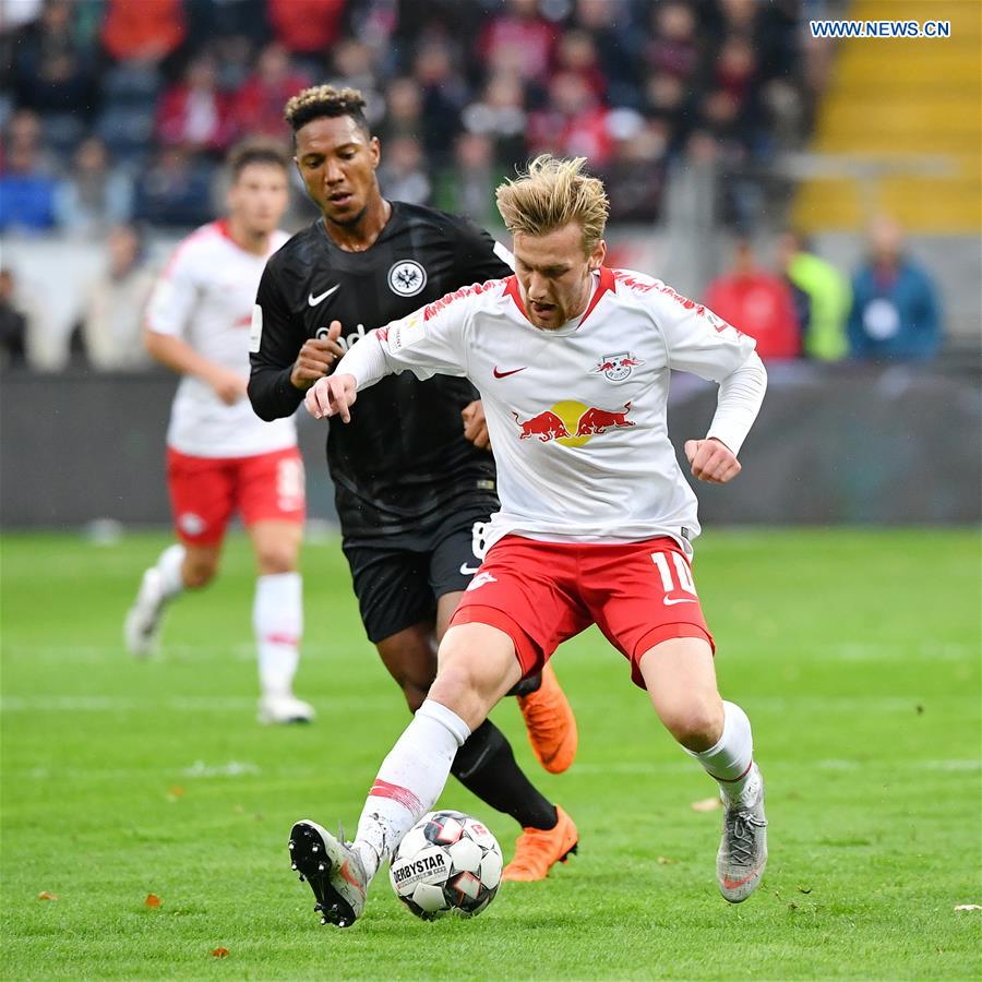 (SP)GERMANY-FRANKFURT-SOCCER-BUNDESLIGA-FRANKFURT VS LEIPZIG