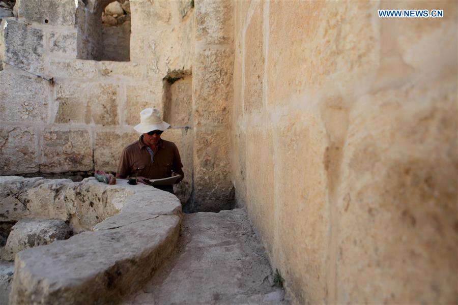 MIDEAST-HEBRON-ARCHAEOLOGY-CHURCH