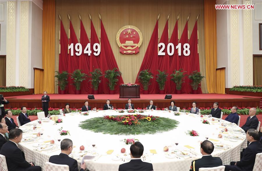 CHINA-BEIJING-WANG YANG-RECEPTION-NATIONAL DAY (CN)