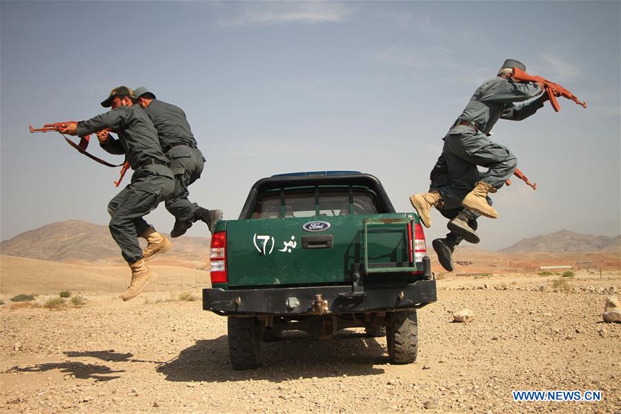 AFGHANISTAN-NANGARHAR-POLICE-MILITARY TRAINING