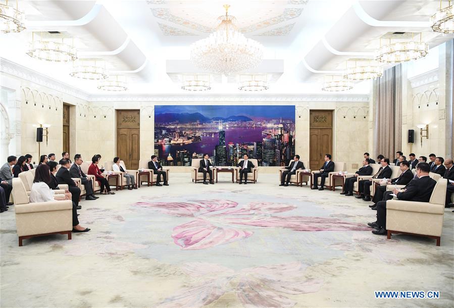 CHINA-BEIJING-HAN ZHENG-HONG KONG DELEGATION-MEETING (CN)