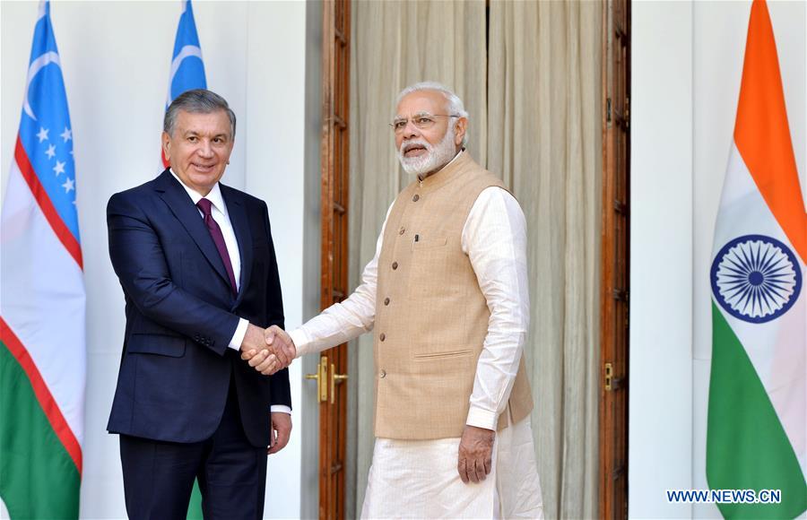 INDIA-UZBEKISTAN-MEETING