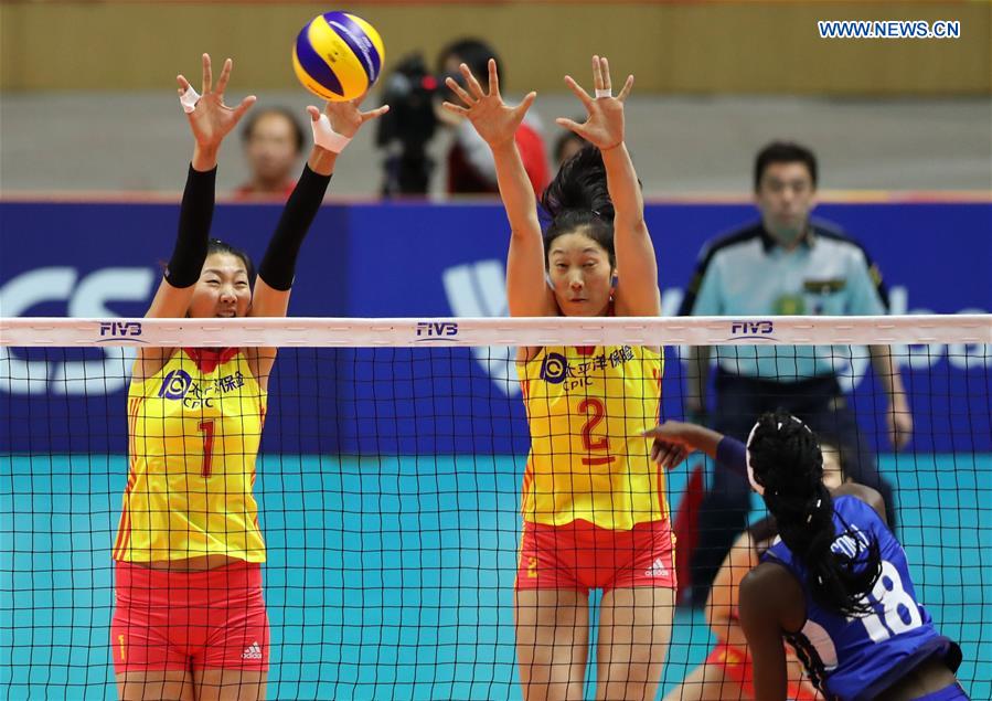 (SP)JAPAN-SAPPORO-VOLLEYBALL-WOMEN'S WORLD CHAMPIONSHIP-CHINA VS ITALY