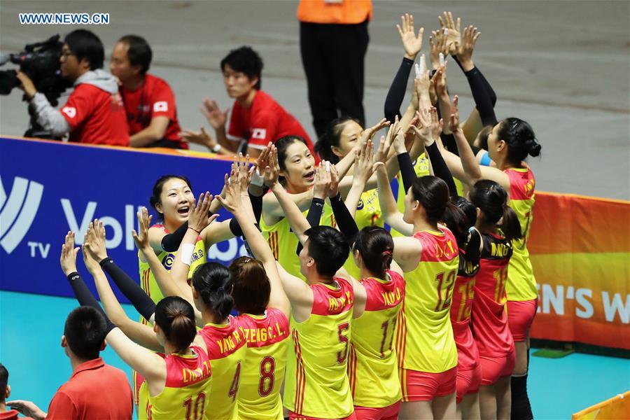 (SP)JAPAN-SAPPORO-VOLLEYBALL-WOMEN'S WORLD CHAMPIONSHIP-CHINA VS ITALY