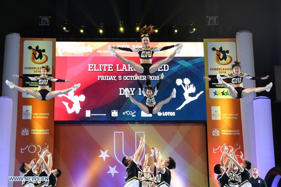 (SP)POLAND-LODZ-CHEERLEADING-FISU CHAMPIONSHIPS