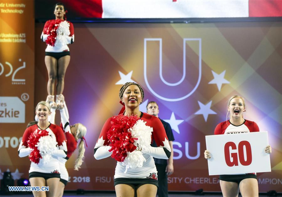 (SP)POLAND-LODZ-CHEERLEADING-FISU CHAMPIONSHIPS