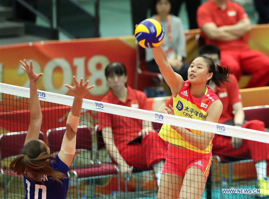 China beats Thailand 30 at 2018 Volleyball Women's World Championship