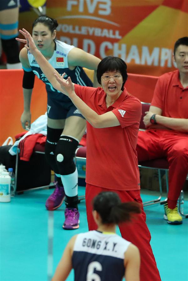 (SP)JAPAN-OSAKA-VOLLEYBALL-WOMEN'S WORLD CHAMPIONSHIP-CHINA VS AZERBAIJAN