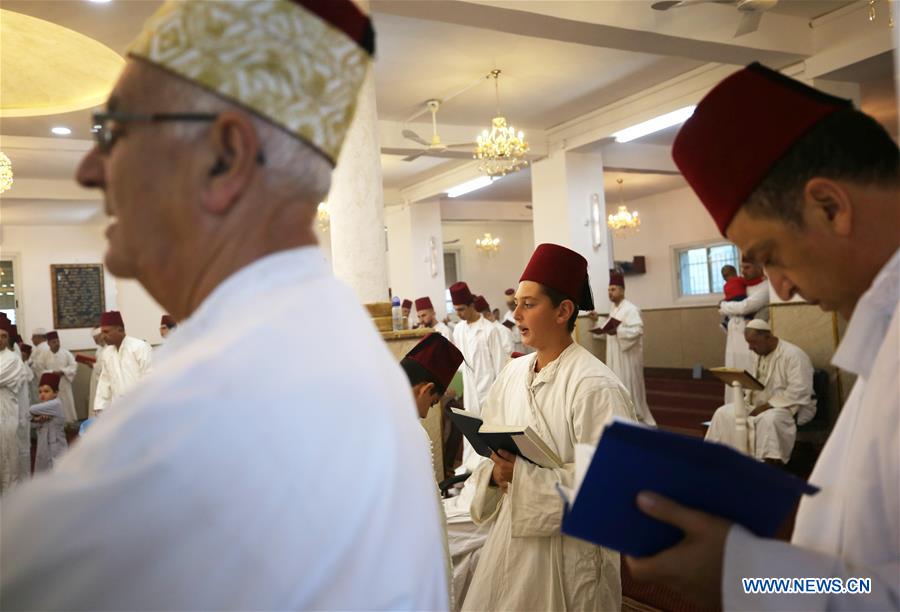 MIDEAST-NABLUS-SAMARITANS-FIRST DAY THE SEVENTH MONTH-PRAYING