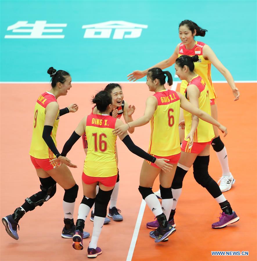 (SP)JAPAN-OSAKA-VOLLEYBALL-WOMEN'S WORLD CHAMPIONSHIP-CHINA VS US