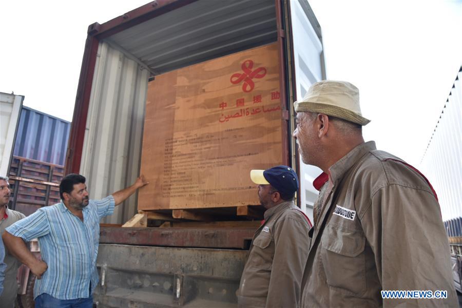 SYRIA-LATAKIA-CHINA-DONATION-ELECTRICAL TRANSFORMERS