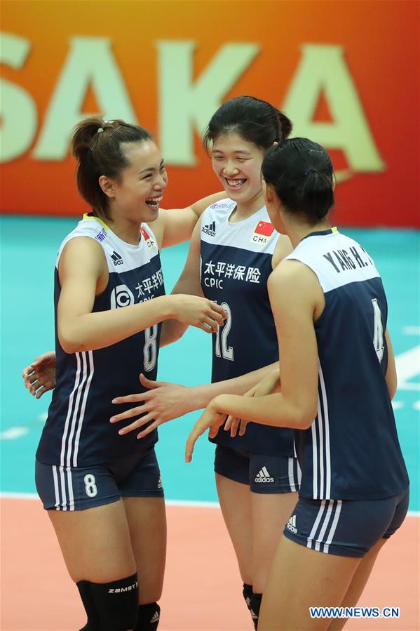 (SP)JAPAN-OSAKA-VOLLEYBALL-WOMEN'S WORLD CHAMPIONSHIP-CHINA VS RUSSIA