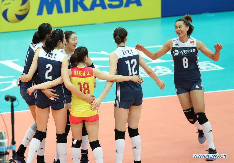 (SP)JAPAN-OSAKA-VOLLEYBALL-WOMEN'S WORLD CHAMPIONSHIP-CHINA VS RUSSIA
