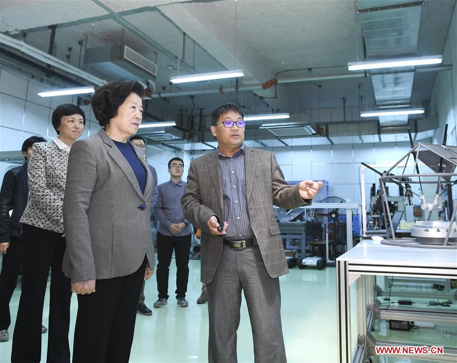 CHINA-BEIJING-SUN CHUNLAN-TSINGHUA UNIVERSITY-INSPECTION (CN)