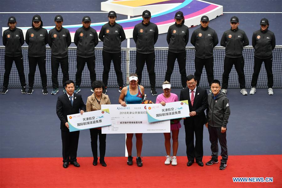 (SP)CHINA-TIANJIN-TENNIS-WTA-TIANJIN OPEN-DOUBLES (CN)