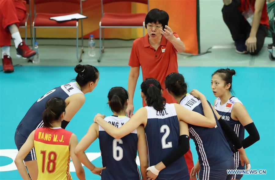 (SP)JAPAN-NAGOYA-VOLLEYBALL-WOMEN'S WORLD CHAMPIONSHIP-CHN VS USA