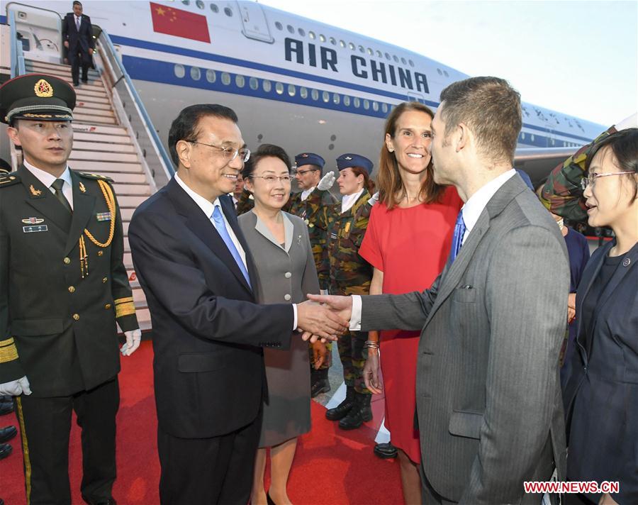 BELGIUM-BRUSSELS-CHINESE PREMIER-ARRIVAL