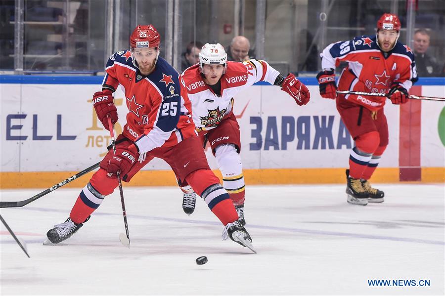 (SP)RUSSIA-MOSCOW-ICE HOCKEY-KHL-CSKA VS KUNLUN