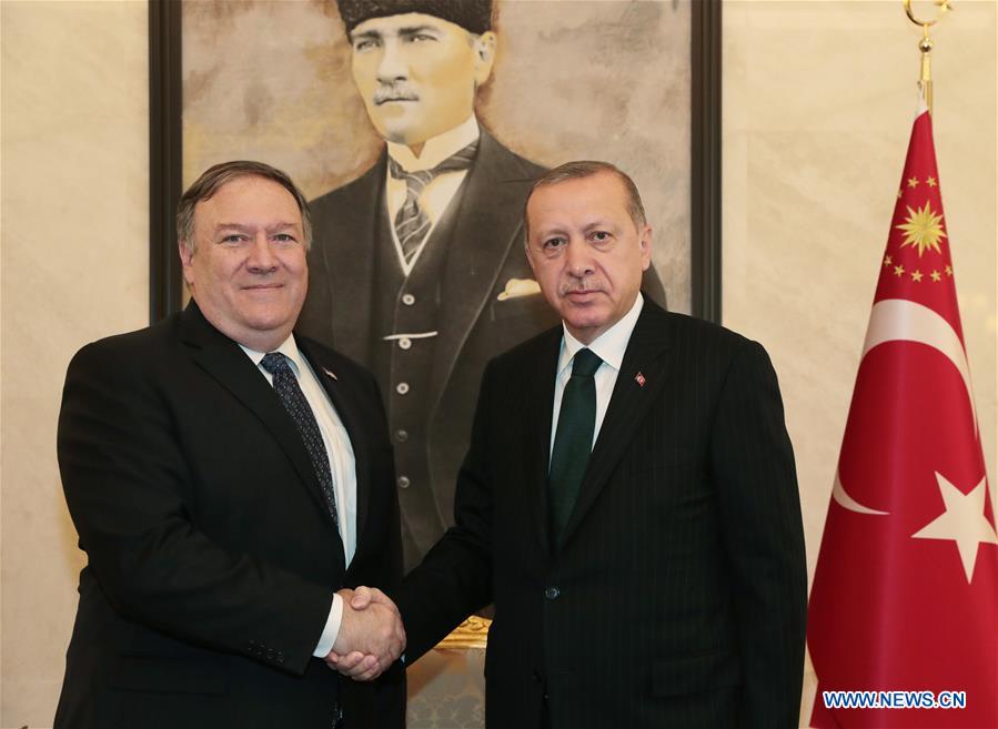 TURKEY-ANKARA-ERDOGAN-POMPEO
