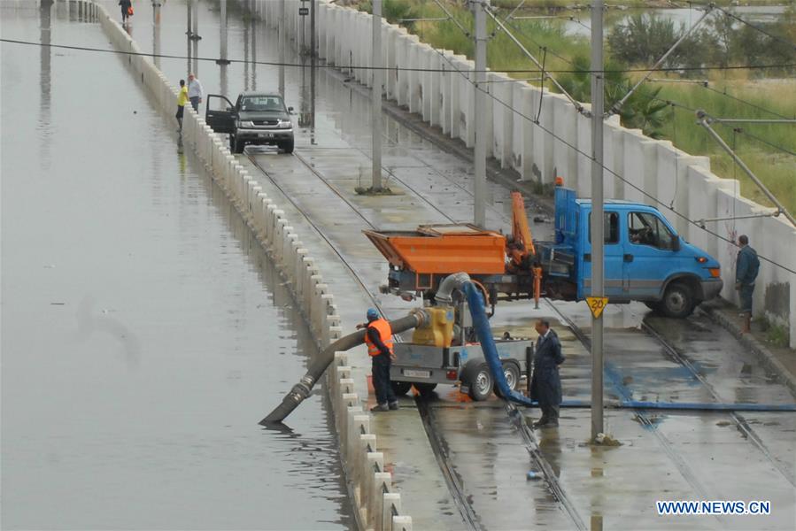TUNISIA-TUNIS-FLOODS