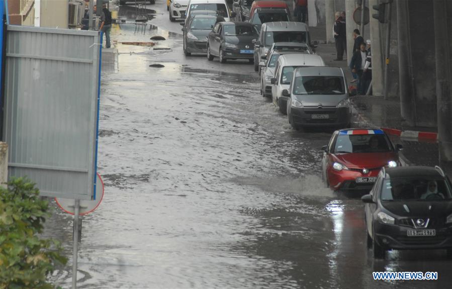 TUNISIA-TUNIS-FLOODS