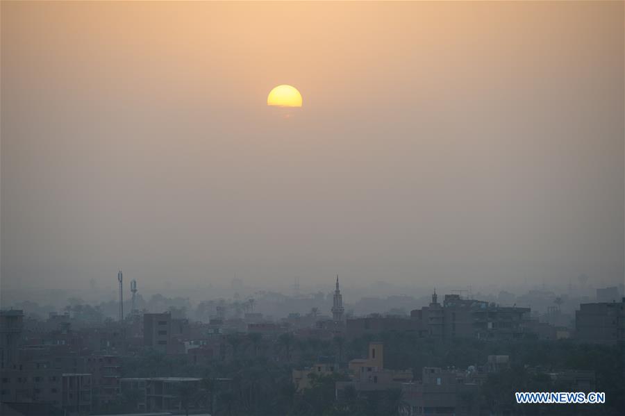EGYPT-CAIRO-SUNSET-SKYLINE