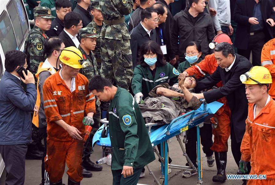CHINA-SHANDONG-COAL MINE-ROCK BURST-ACCIDENT (CN)