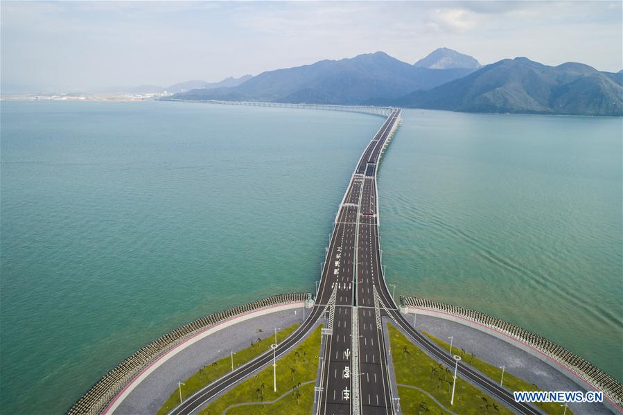 CHINA-HONG KONG-ZHUHAI-MACAO BRIDGE-AERIAL VIEW (CN)