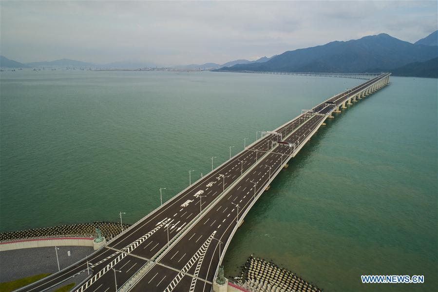 CHINA-HONG KONG-ZHUHAI-MACAO BRIDGE-AERIAL VIEW (CN)