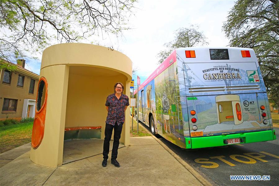 AUSTRALIA-CANBERRA-ARTIST-BUS SHELTER
