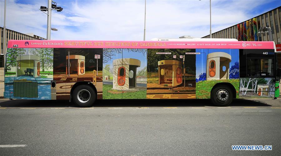 AUSTRALIA-CANBERRA-ARTIST-BUS SHELTER