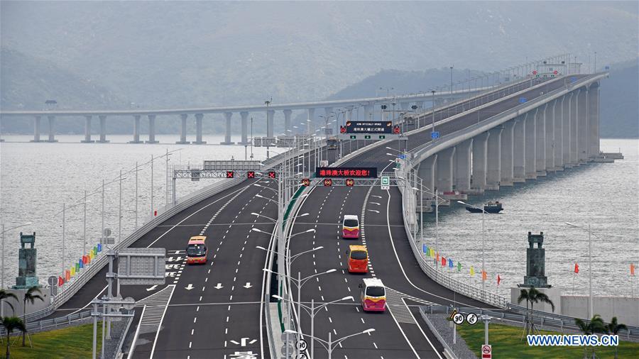 CHINA-HONG KONG-ZHUHAI-MACAO BRIDGE-PUBLIC TRAFFIC-OPEN (CN)