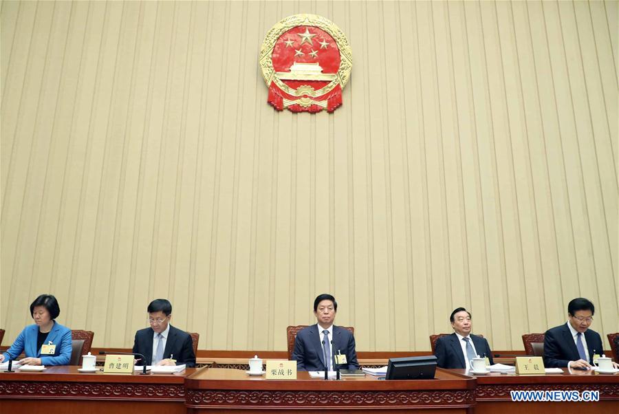 CHINA-BEIJING-NPC-LI ZHANSHU-PLENARY MEETING(CN)