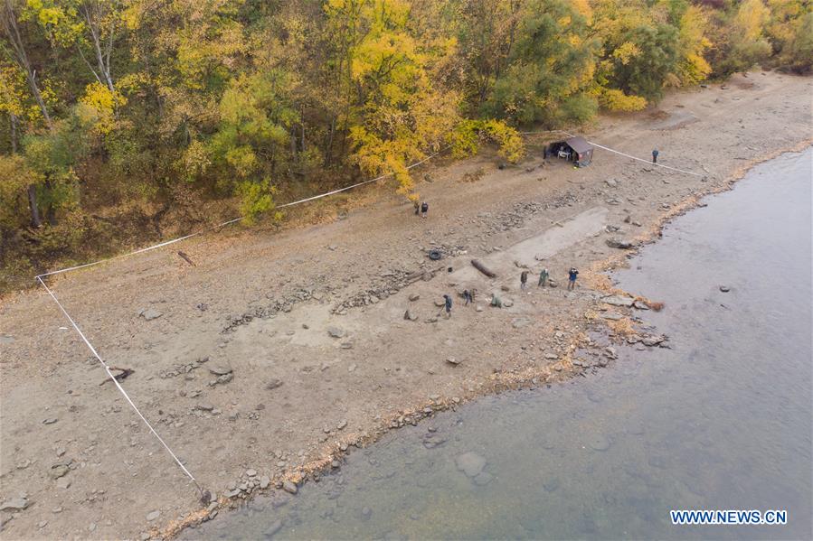 HUNGARY-ERD-LOW WATER LEVEL-ARCHEOLOGY-COINS