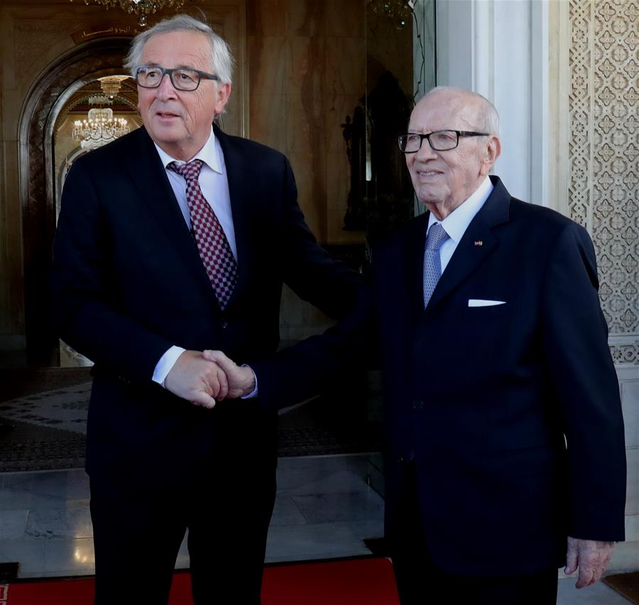 TUNISIA-TUNIS-PRESIDENT-EUROPEAN COMMISSION-PRESIDENT-MEETING