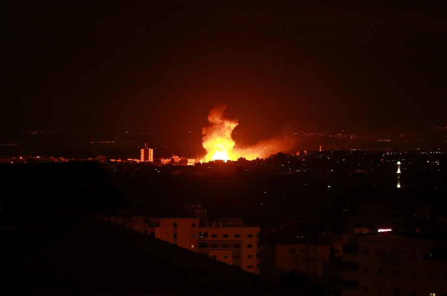 MIDEAST-GAZA-AIRSTRIKE